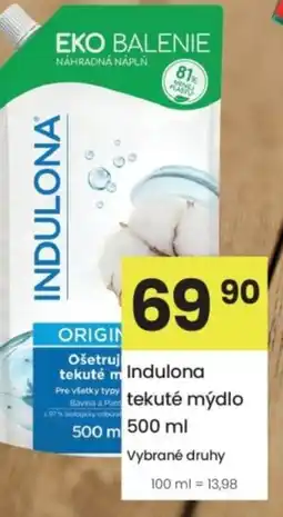 Kubík potraviny Indulona tekuté mýdlo nabídka