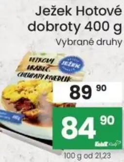 Kubík potraviny Ježek Hotové dobroty nabídka