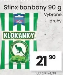 Kubík potraviny Sfinx bonbony nabídka