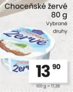 Kubík potraviny Choceňské žervé nabídka