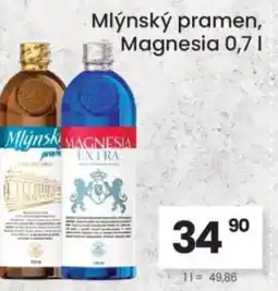 Kubík potraviny Mlýnský pramen, Magnesia nabídka