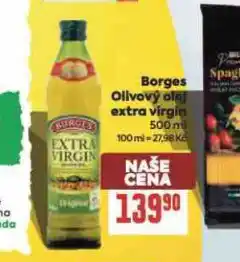 Billa Borges olivový olej extra panenský nabídka