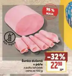 Billa Šunka dušená v páře nabídka