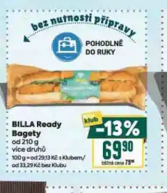 Billa Billa ready bagety nabídka