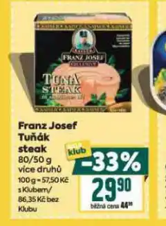 Billa Franz josef tuňák steak nabídka