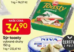 Hruška Sýr toasty nabídka