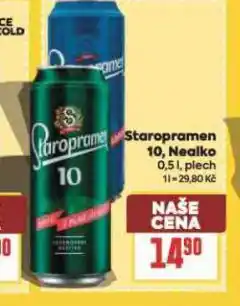 Billa Pivo staropramen 10 nabídka