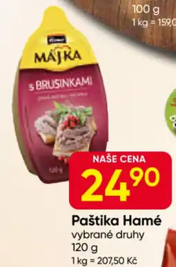 Hruška Paštika Hamé nabídka