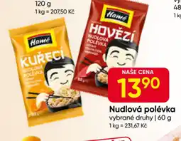 Hruška Nudlová polévka nabídka