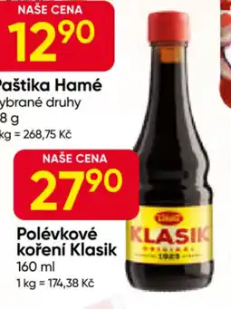 Hruška Polévkové koření Klasik nabídka