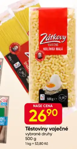 Hruška Těstoviny vaječné nabídka