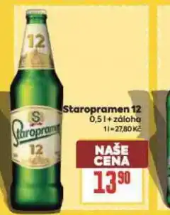 Billa Pivo staropramen 12 nabídka