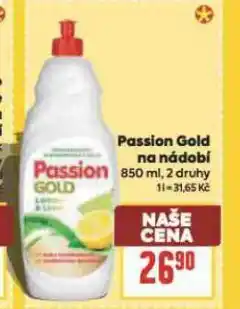 Billa Passion gel na nádobí nabídka