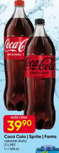 Hruška Coca Cola | Sprite | Fanta nabídka