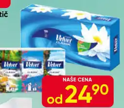 Hruška Hygienické kapesníky Velvet nabídka