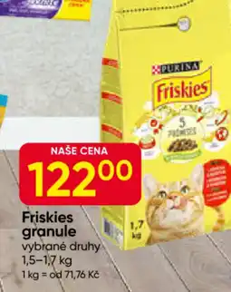 Hruška Friskies granule nabídka