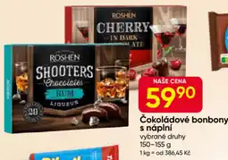 Hruška Čokoládové bonbony s náplní nabídka