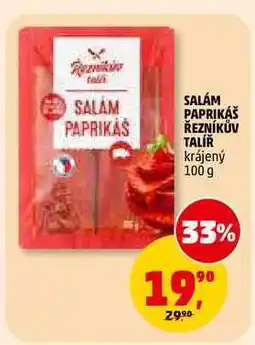 Penny Market SALÁM PAPRIKÁŠ ŘEZNÍKŮV TALÍŘ nabídka
