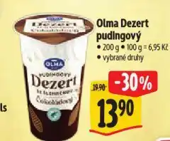 Albert Olma dezert pudingový nabídka