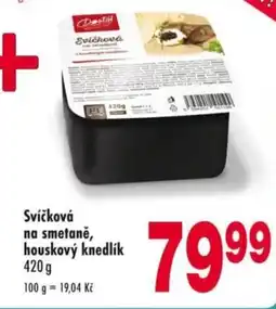 Qanto Svíčková na smetaně, houskový knedlík nabídka