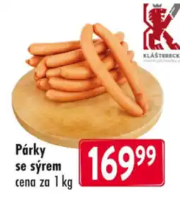 Qanto Párky se sýrem nabídka