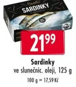 Qanto Sardinky ve slunečnic. oleji nabídka