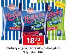 Qanto Hašlerky originál, extra silné, zelené jablko nabídka