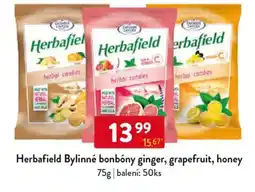 Qanto Herbafield Bylinné bonbóny ginger, grapefruit, honey nabídka