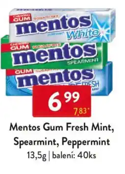 Qanto Mentos Gum Fresh Mint, Spearmint, Peppermint nabídka