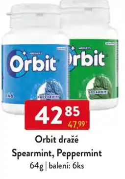 Qanto Orbit dražé Spearmint, Peppermint nabídka