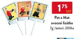 Qanto Pat a Mat ovocné lízátko nabídka