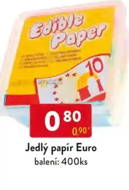Qanto Jedlý papír Euro nabídka