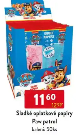 Qanto Sladké oplatkové papíry Paw patrol nabídka