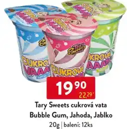 Qanto Tary Sweets cukrová vata Bubble Gum, Jahoda, Jablko nabídka