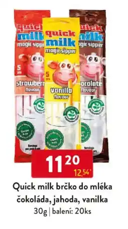 Qanto Quick milk brčko do mléka čokoláda, jahoda, vanilka nabídka