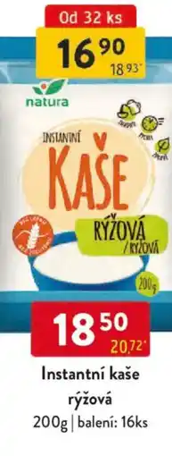 Qanto Instantní kaše rýžová nabídka