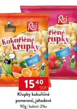 Qanto Křupky kukuřičné pomeranč, jahodové nabídka