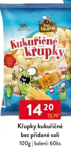 Qanto Křupky kukuřičné bez přidané soli nabídka