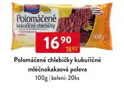 Qanto Polomáčené chlebíčky kukuřičné mléčnokakaová poleva nabídka
