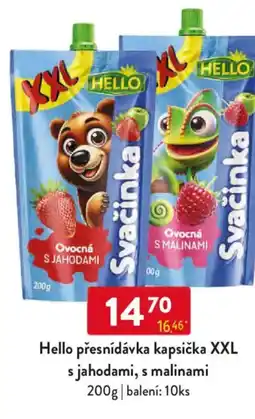 Qanto Hello přesnídávka kapsička XXL s jahodami, s malinami nabídka