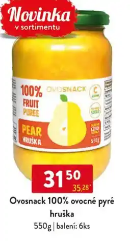 Qanto Ovosnack 100% ovocné pyré hruška nabídka