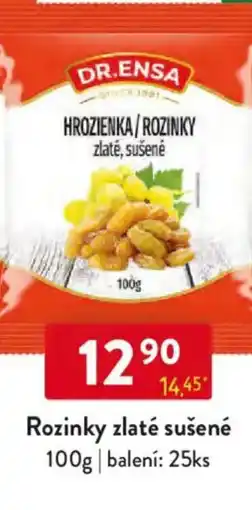 Qanto DR.Ensa Rozinky zlaté sušené nabídka