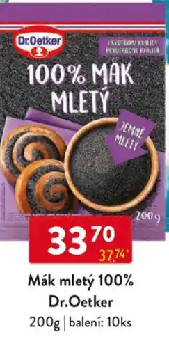 Qanto Mák mletý 100% Dr.Oetker nabídka