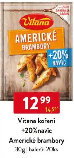 Qanto Vitana koření +20% navíc Americké brambory nabídka