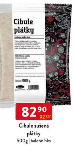 Qanto Cibule sušená plátky nabídka