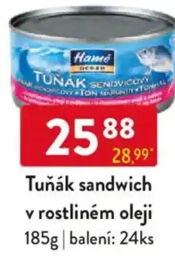Qanto Tuňák sandwich v rostliném oleji nabídka
