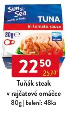 Qanto Tuňák steak v rajčatové omáčce nabídka