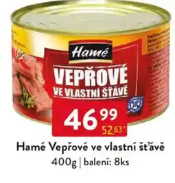 Qanto Hamé Vepřové ve vlastní šťávě nabídka