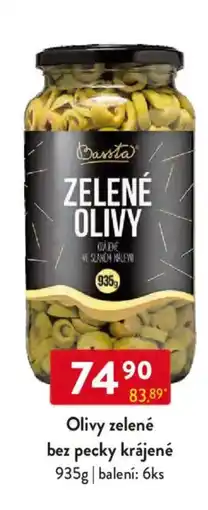 Qanto Bassta Olivy zelené bez pecky krájené nabídka