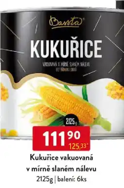 Qanto Bassta Kukuřice vakuovaná v mírně slaném nálevu nabídka